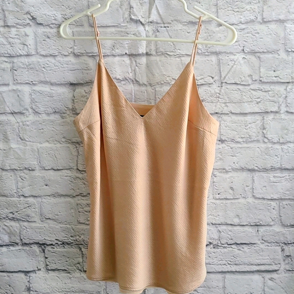 Express blush spaghetti strap blouse